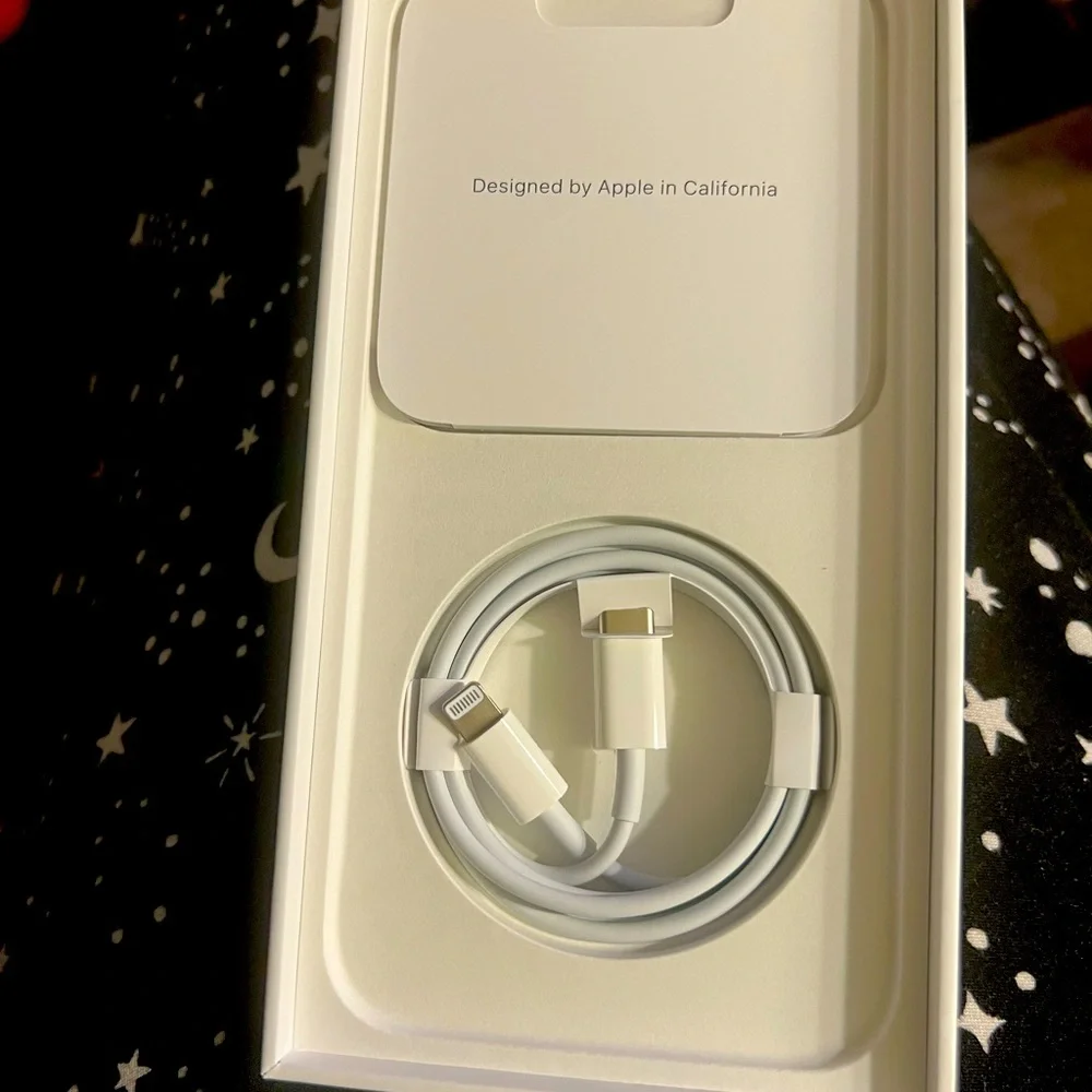 Brand new I phone 14 pro max box and charging cable